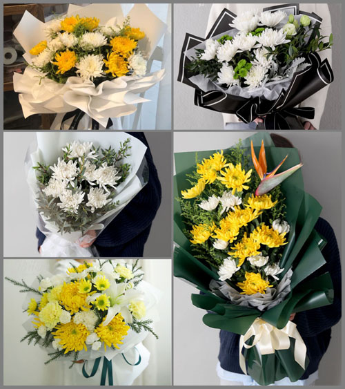 广东梅州市五华县龙村镇公联村白事花束代送